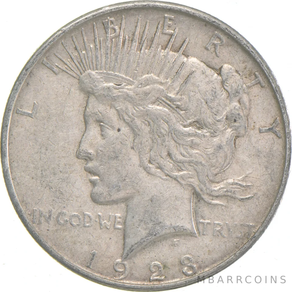 1923-D Peace US Silver Dollar - 90% Denver Minted