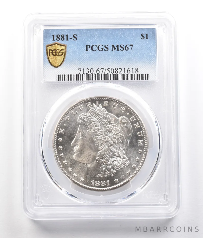 1881-S Morgan Silver Dollar MS67 PCGS *0820