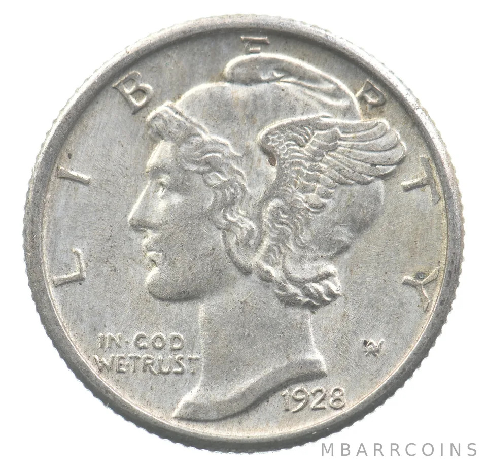 1928 Mercury Dime *6333