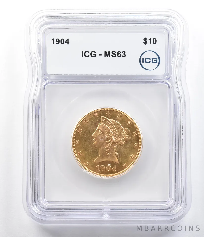 1904 $10 Liberty Head Gold Eagle MS63 ICG *6286