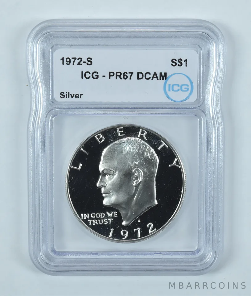 1972-S Eisenhower $1 Silver PR67 DCAM ICG
