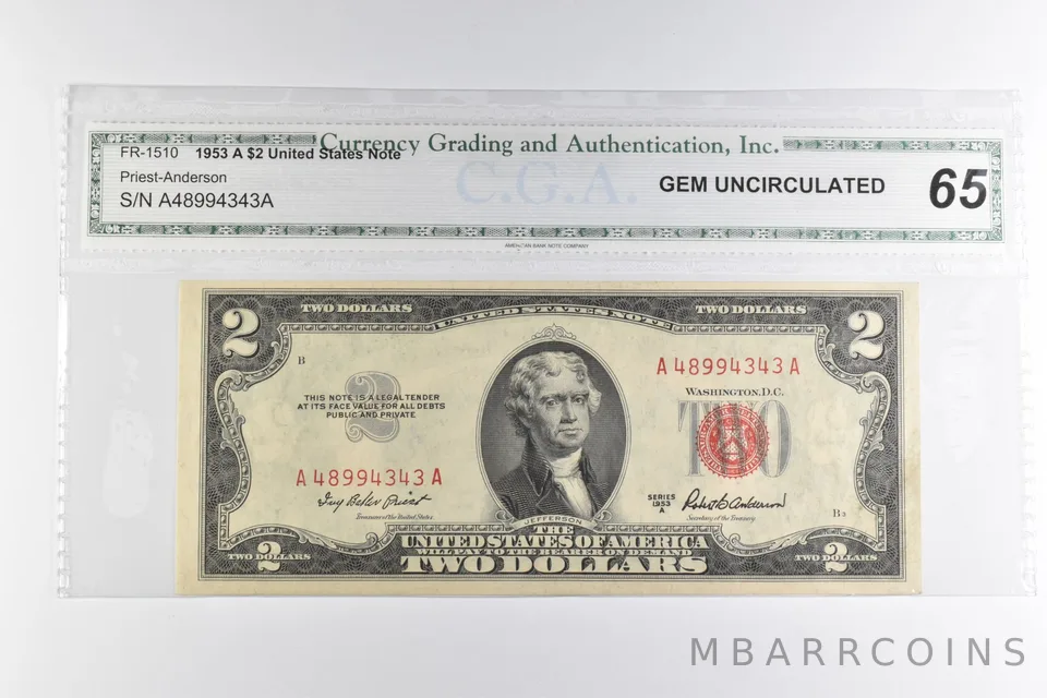 $2 1953-A United States Note Red Seal FR-1510 *8144
