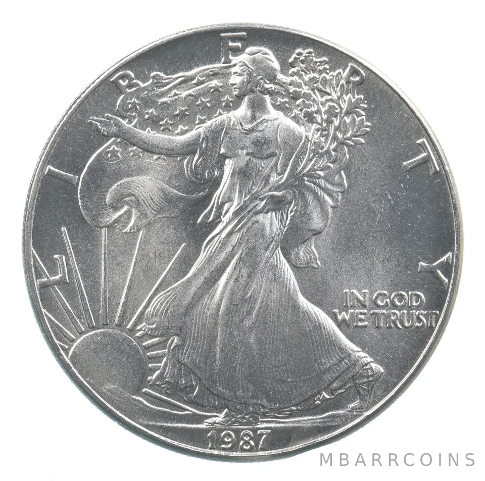 Better Date 1987 American Silver Eagle 1 Troy Oz .999 Fine Silver *690
