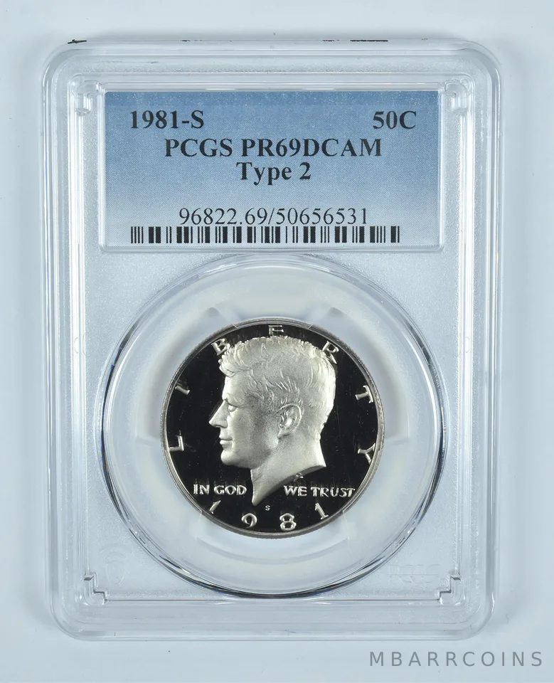 1981-S Kennedy Half Dollar Type 2 PR69 DCAM PCGS Blue Label