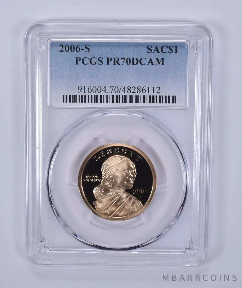 2006-S Sacagawea $1 PR70 DCAM PCGS Blue Label