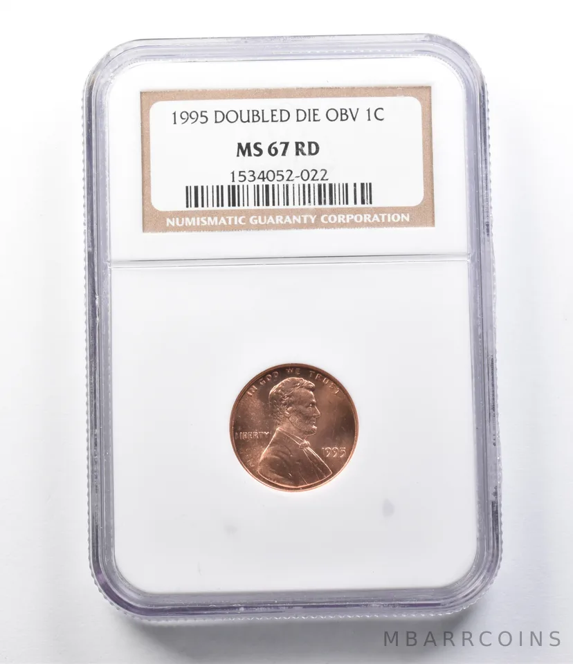 MS67 RD 1995 Lincoln Memorial Cent Doubled Die Obv NGC a5665