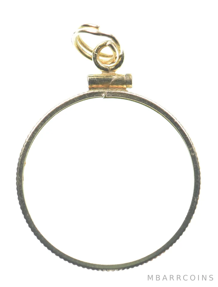 9.2 Gram 14kt Gold Bezel 1/4 Oz Panda a3655