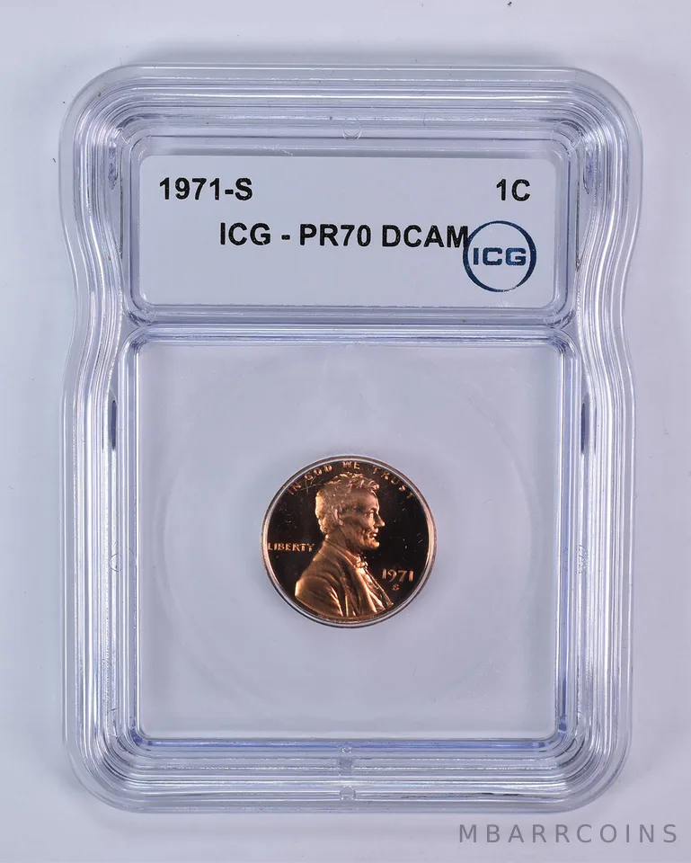1971-S Lincoln Memorial Cent PR70 DCAM ICG