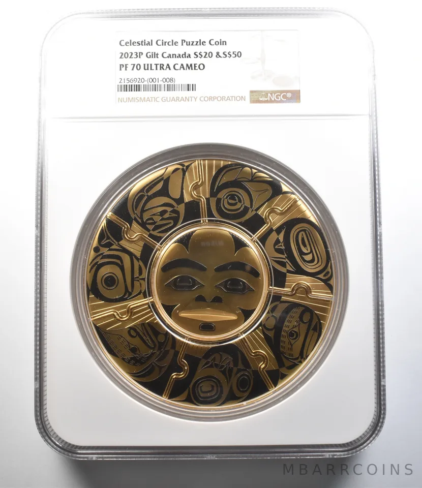 2023 P Canada Silver Celestial Circle Puzzle Coin PF70 UCAM NGC *4332