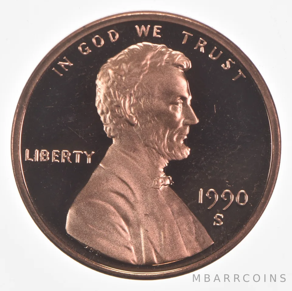 1990-S Lincoln Memorial Cent Proof
