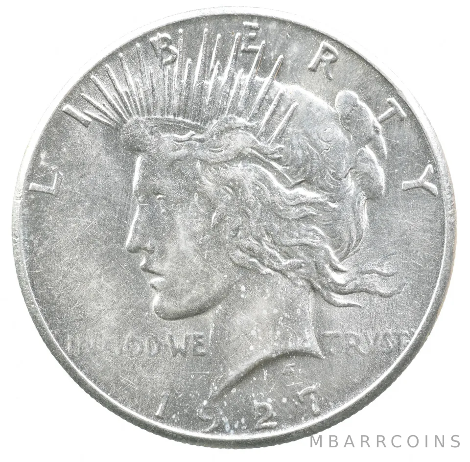 1927-S Peace Silver Dollar a8816