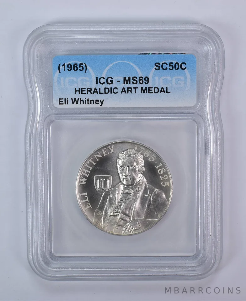 1965 So Called Half Dollar Eli Whitney MS69 ICG