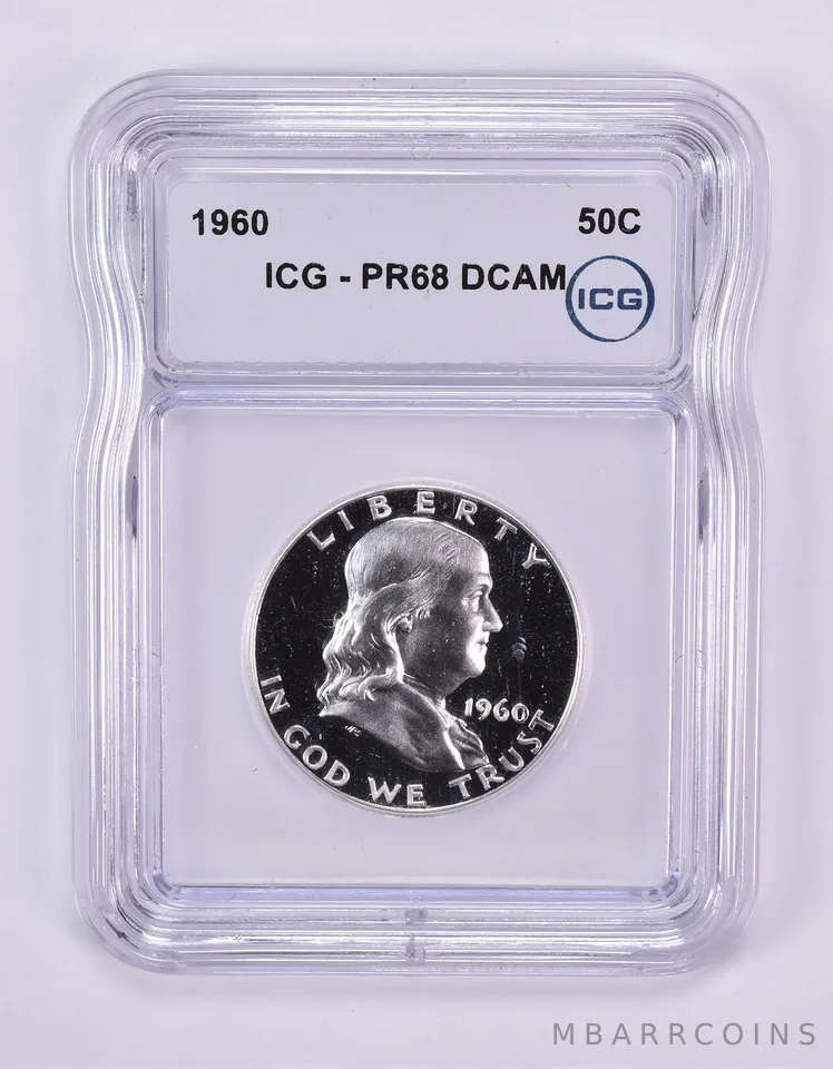 1960 Franklin Half Dollar PR68 DCAM ICG