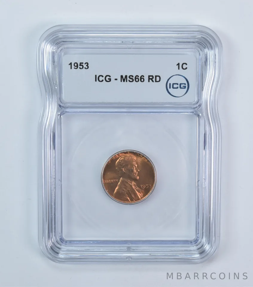 1953 Lincoln Wheat Cent MS66 RD ICG