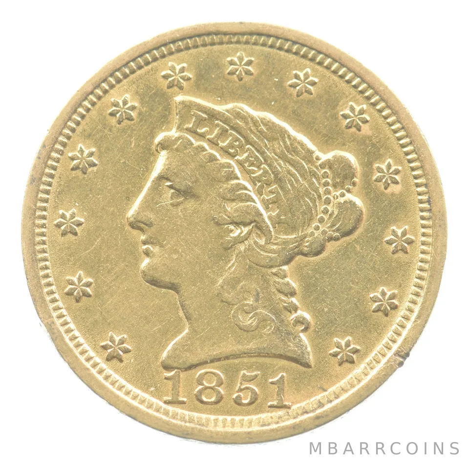 1851 $2.50 Liberty Head Gold Quarter Eagle *5636