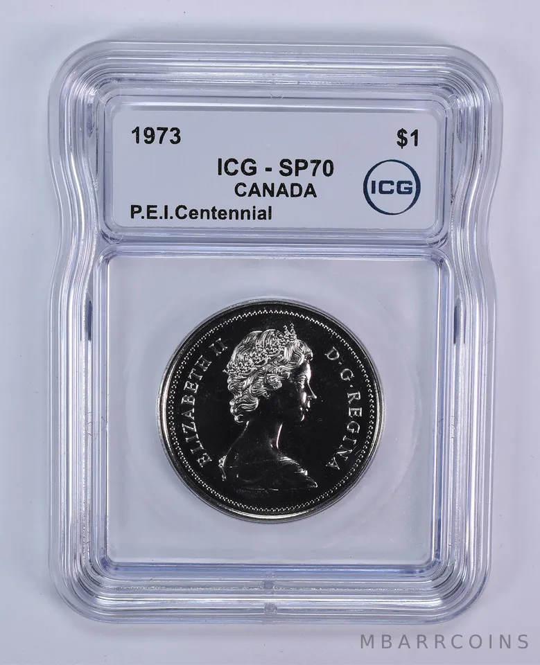 1973 Canada 1 Dollar Prince Edward Island SP70 ICG