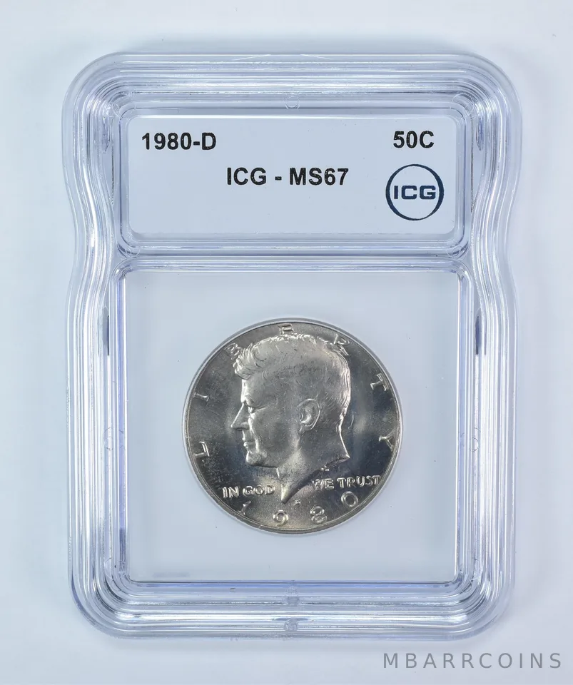 1980-D Kennedy Half Dollar MS67 ICG