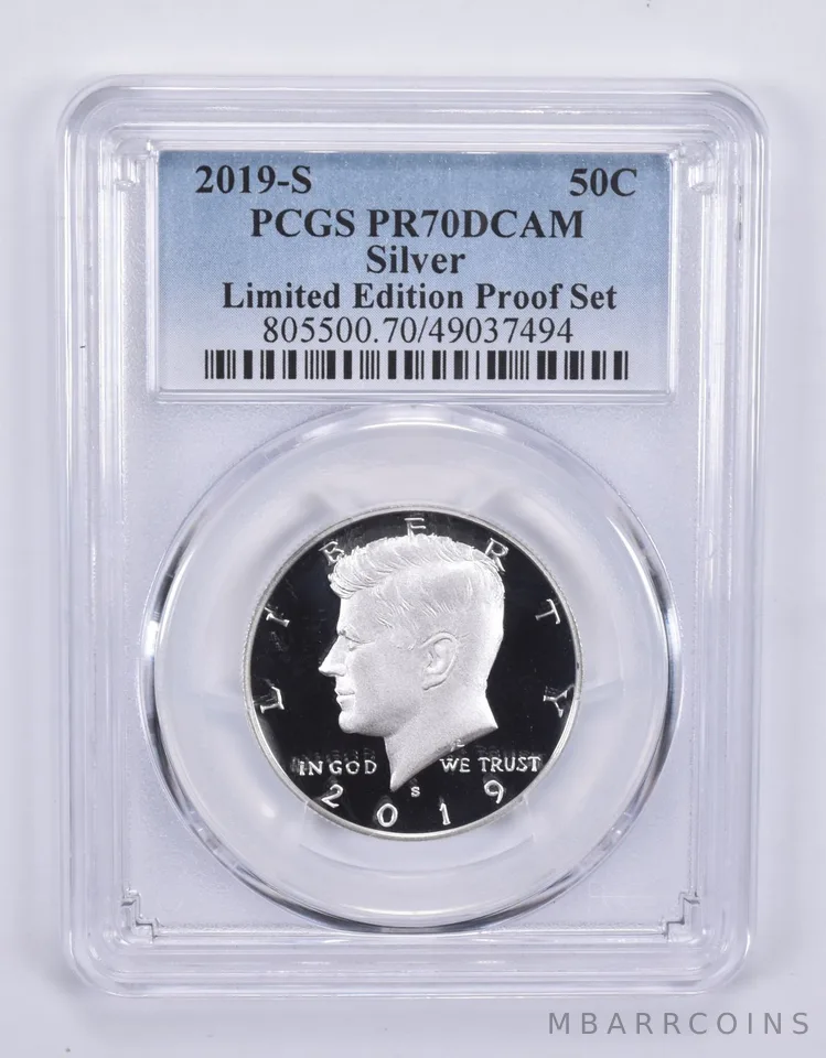 2019-S Kennedy Half Dollar Silver Limited Edition Proof Set PR70 PCGS