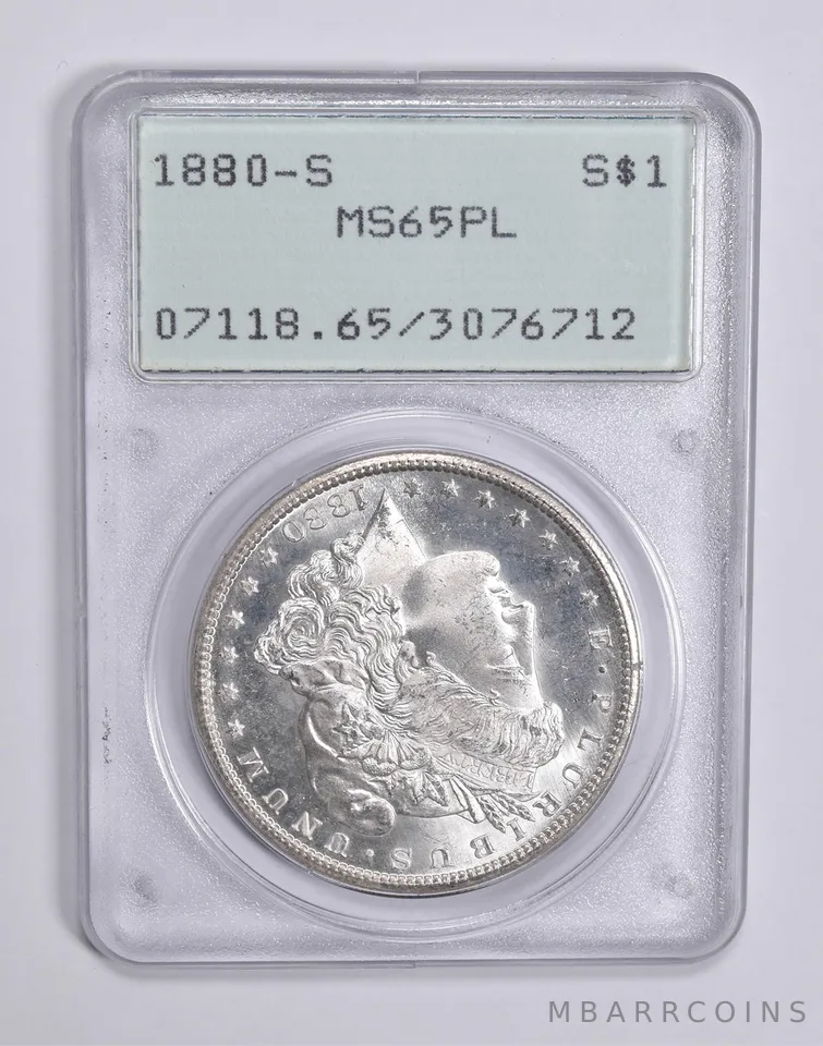 MS65 PL 1880-S Morgan Silver Dollar PCGS Rattler Upgrade? a0327