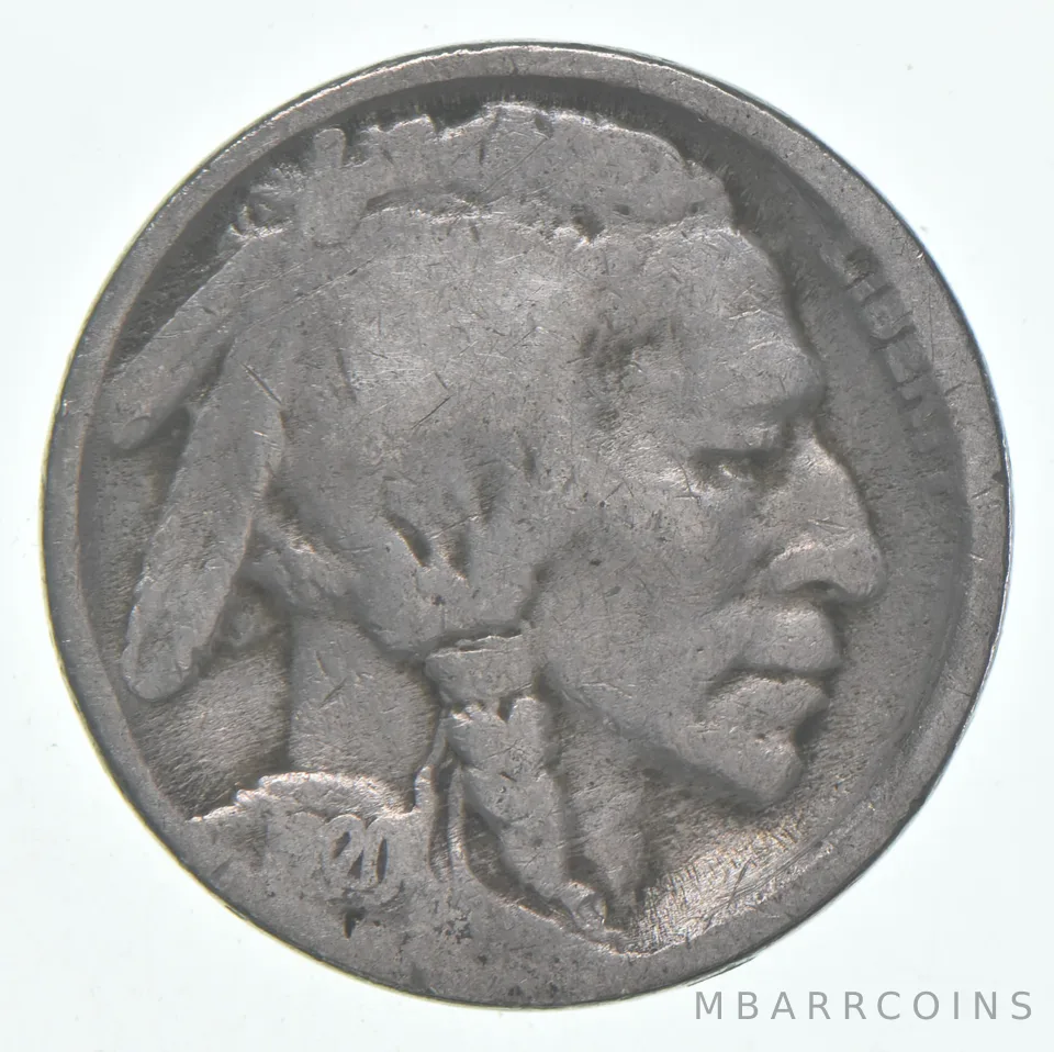 1920-S Indian Head Buffalo Nickel Average Circ