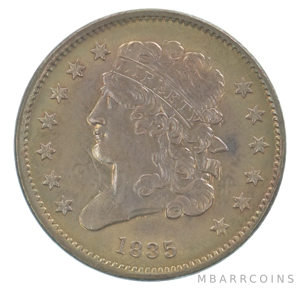 1835 Classic Head Half Cent Beautiful Tone *4755