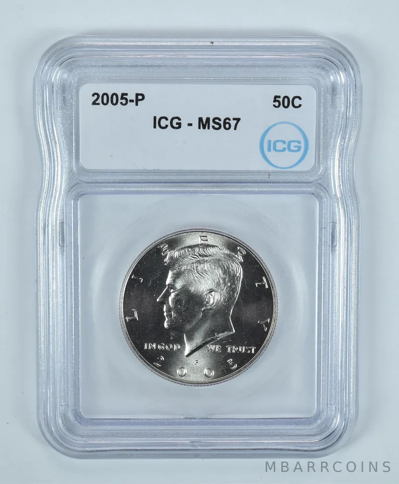 2005-P Kennedy Half Dollar MS67 ICG