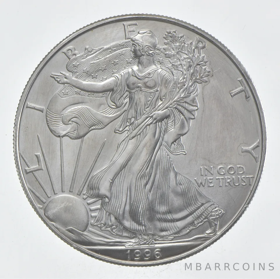 Rarest 1996 American Silver Eagle - Key Date - Rare LOW MINTAGE *375