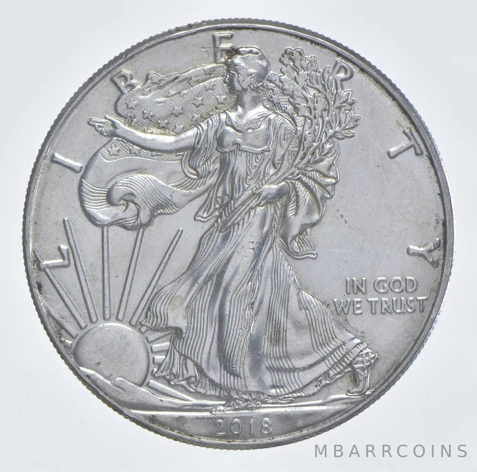 Better Date 2018 American Silver Eagle 1 Troy Oz .999 Fine Silver *477