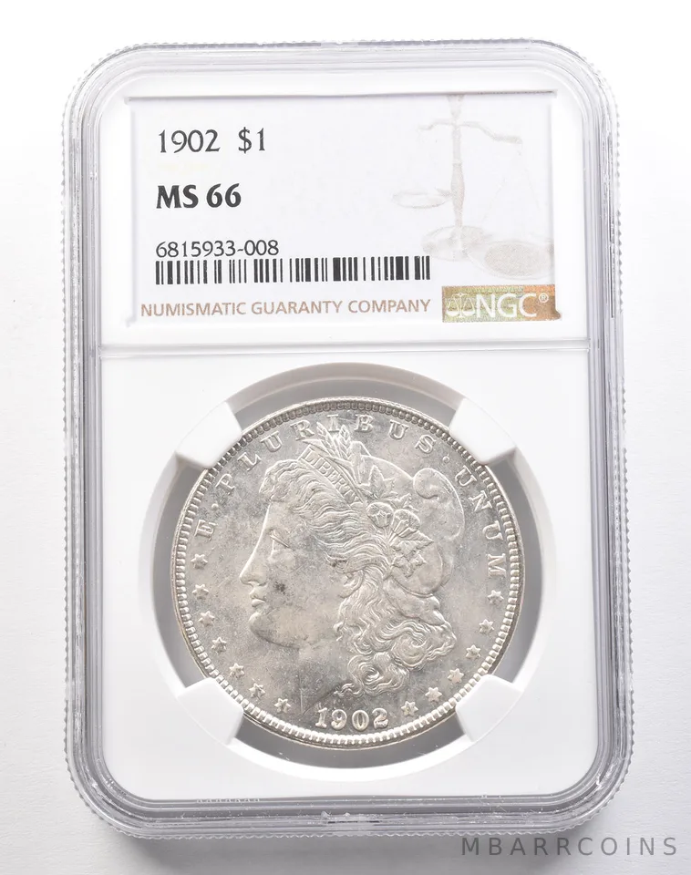 1902 Morgan Silver Dollar MS66 NGC *1853