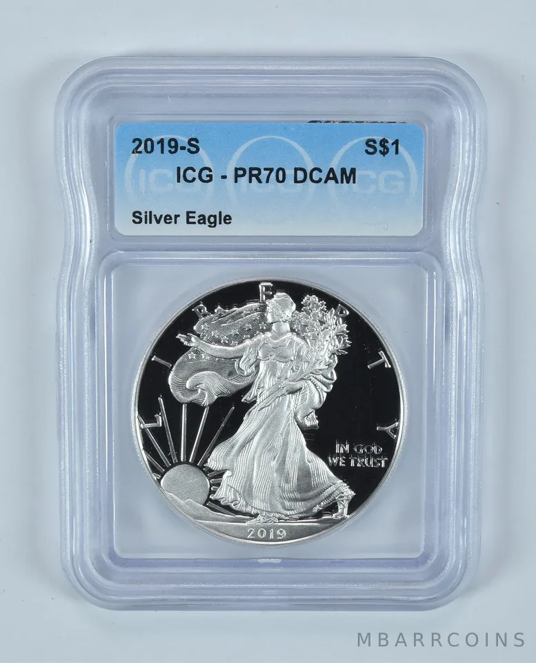 2019-S American Silver Eagle PR70 DCAM ICG