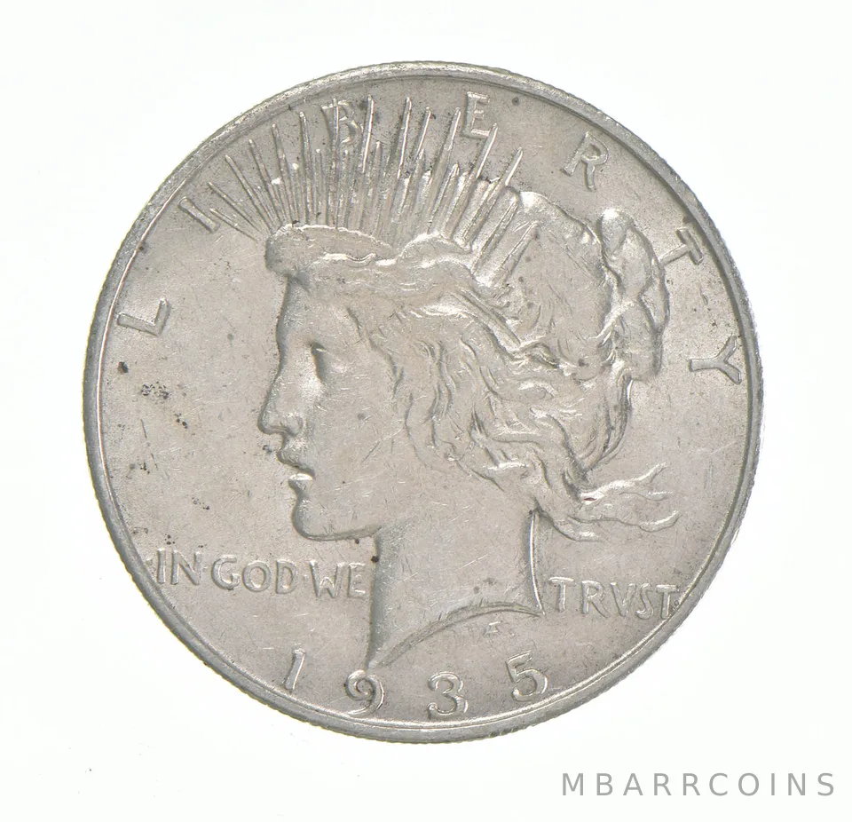1935-S Peace Silver Dollar a3279