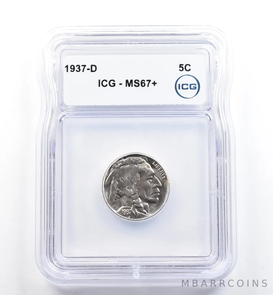 1937-D Indian Head Buffalo Nickel MS67+ ICG *9958