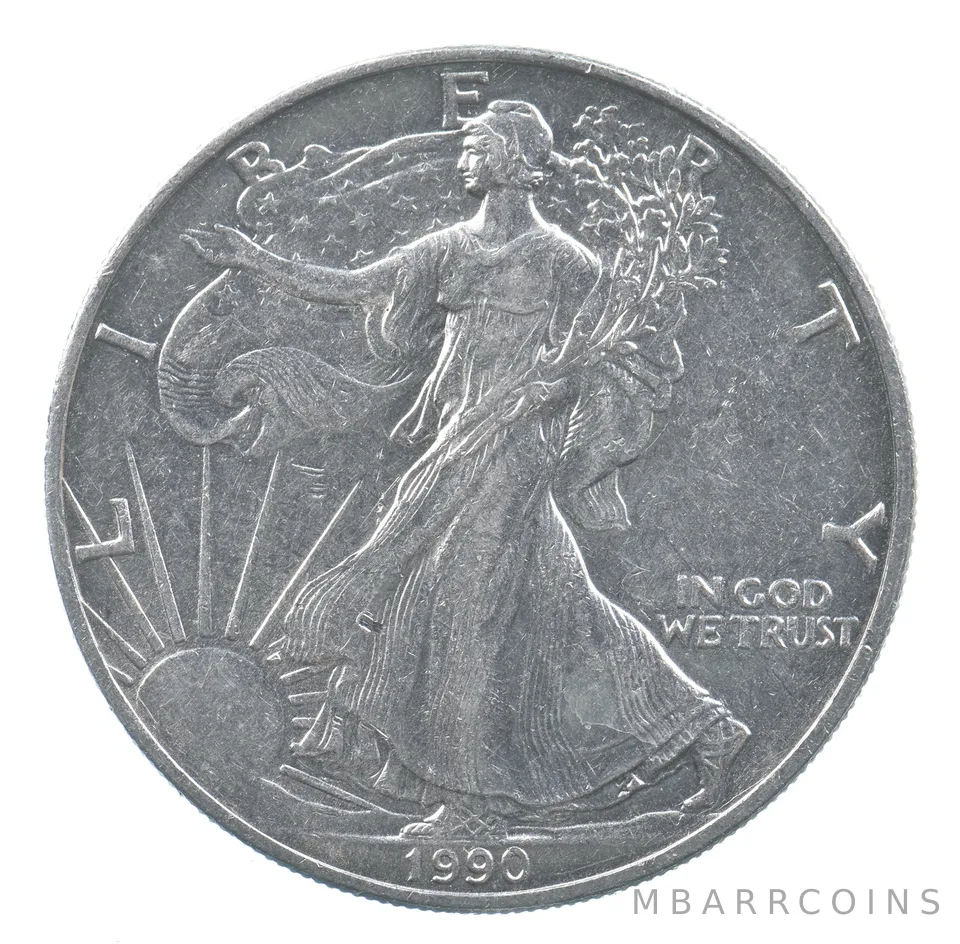 Better Date 1990 American Silver Eagle 1 Troy Oz .999 Fine Silver *710