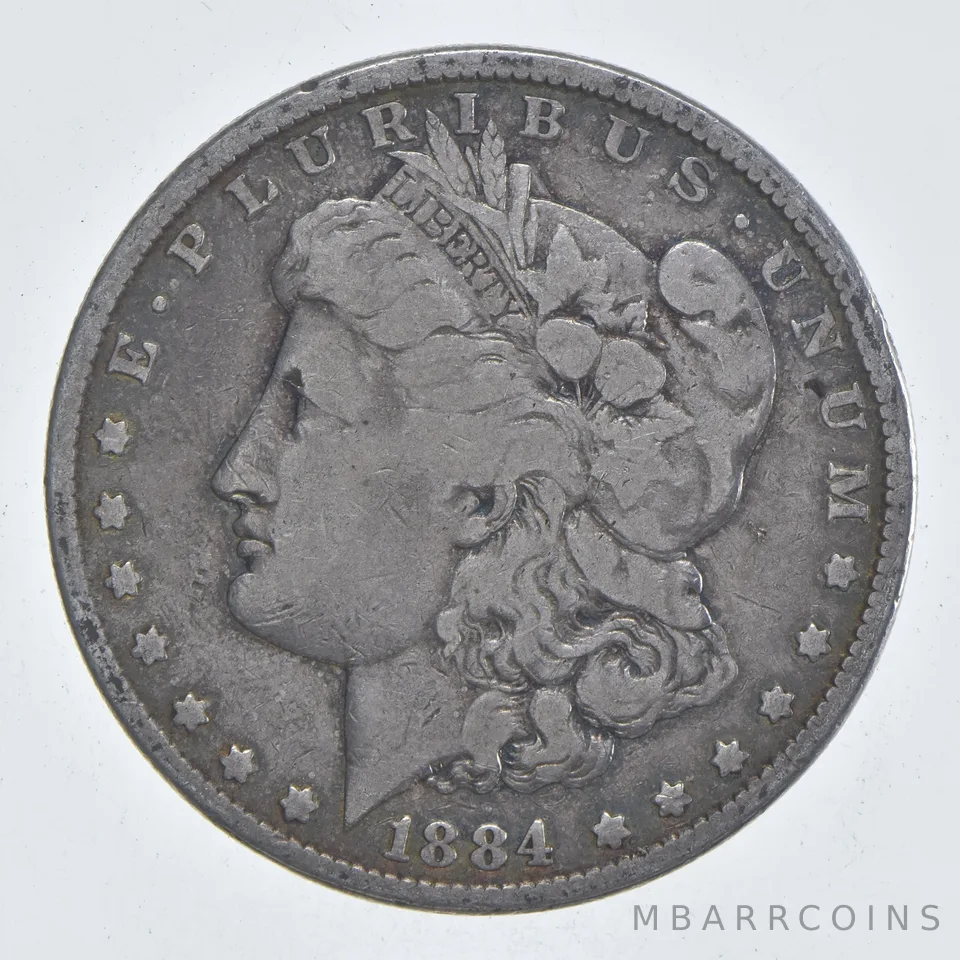 Early - 1884 Morgan Silver Dollar - 90% US Coin *840