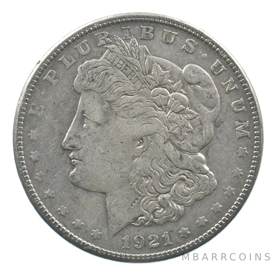 Early - 1921-S Morgan Silver Dollar - 90% US Coin *466