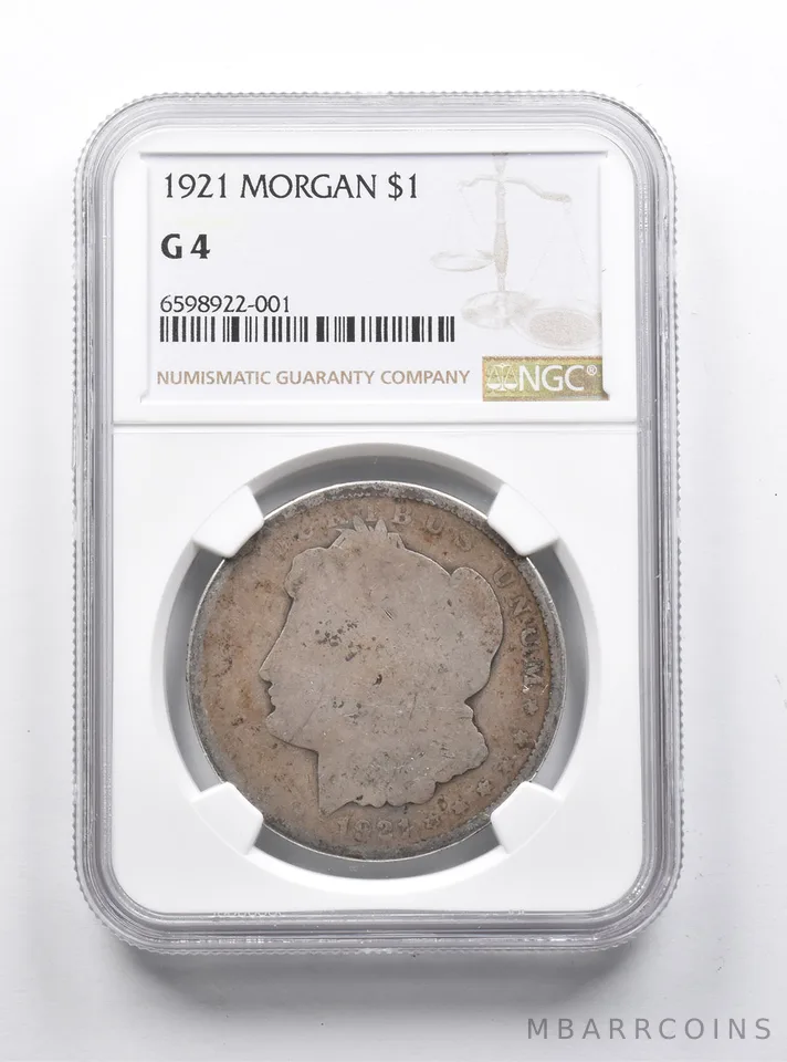 G4 1921 Morgan Silver Dollar NGC *1147