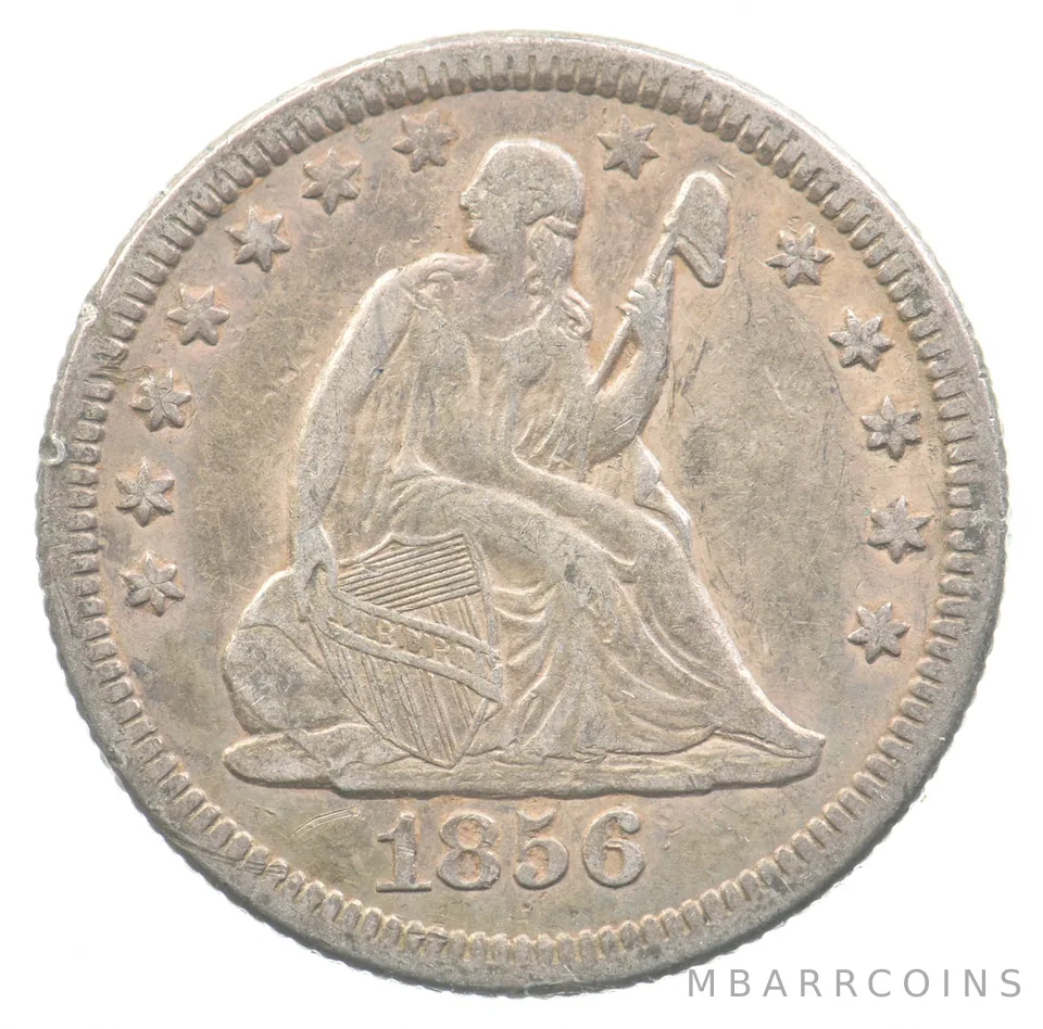 1856-O Seated Liberty Quarter *7538