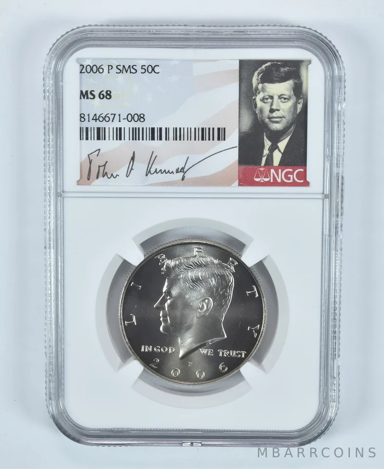 2006-P Kennedy Half Dollar SMS MS68 NGC Special Label