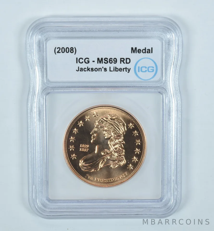 (2008) Jackson's Liberty Medal MS69 RD ICG