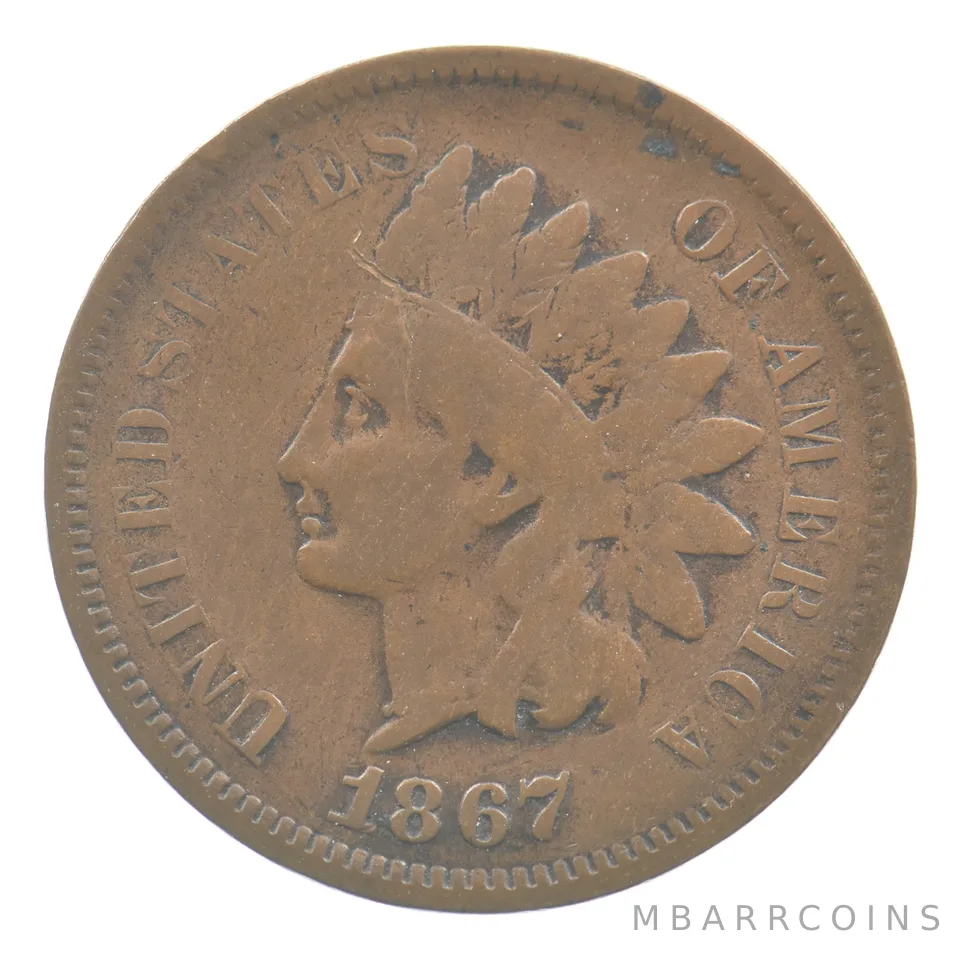 1867 Indian Head Cent *6988