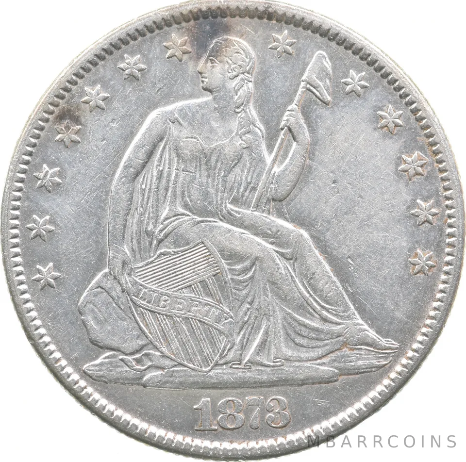 1873 Seated Liberty Half Dollar *7585