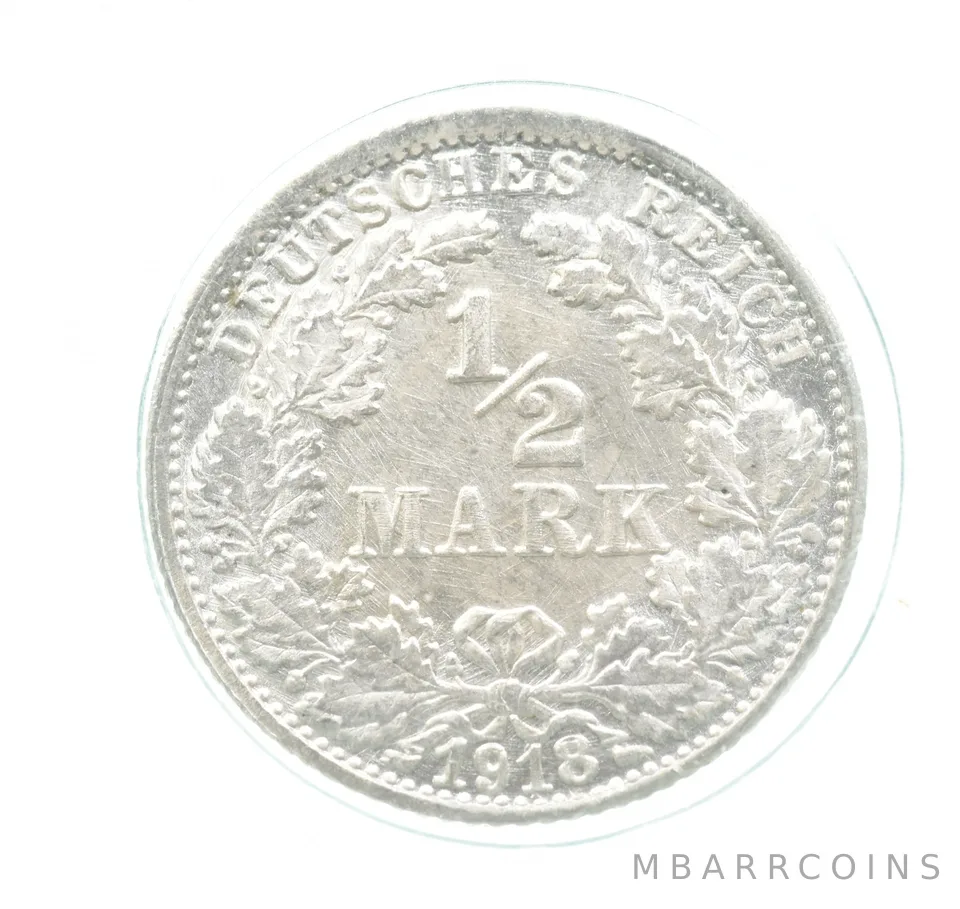 1918 F Germany Half Mark Gem Unc a0166