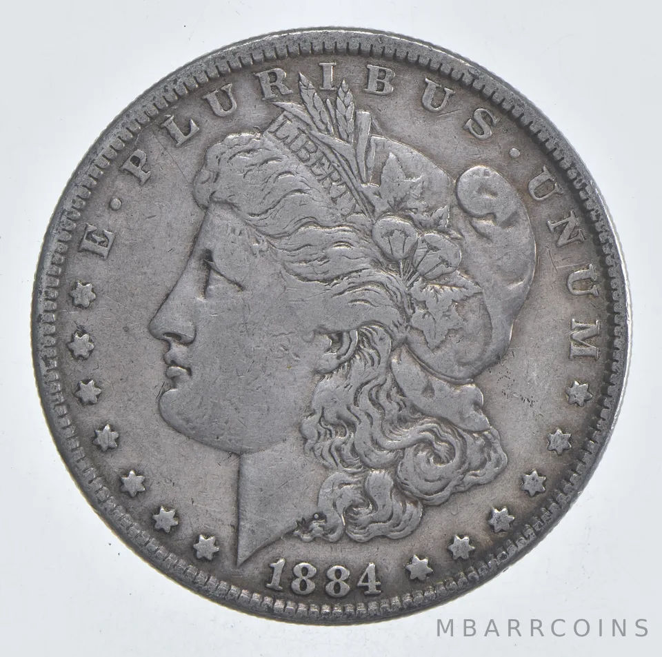 Early - 1884 Morgan Silver Dollar - 90% US Coin *926