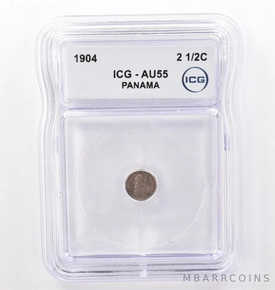 1904 Panama 2 1/2 2.5 Centesimos AU55 ICG Beautiful Tone *0116