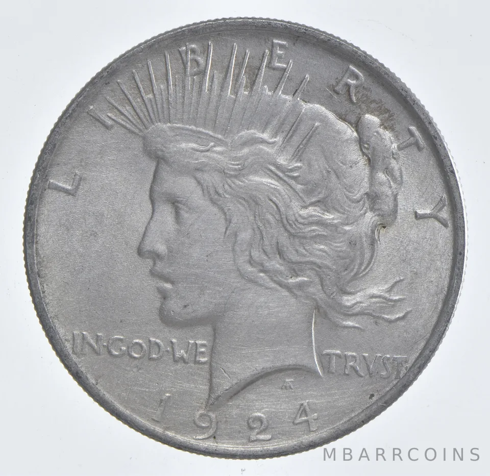 Better - 1924 Peace Silver Dollar - 90% US Coin *703
