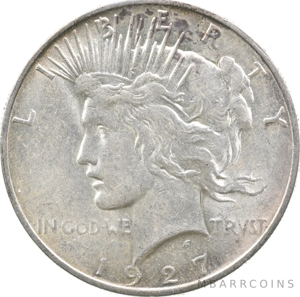 1927-D Peace Silver Dollar a4563