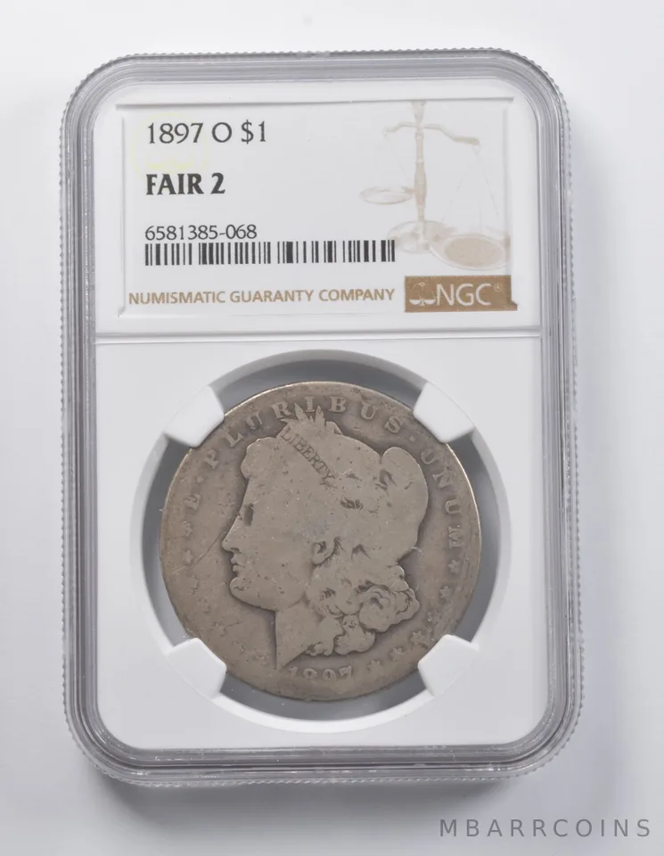 FAIR 2 1897-O Morgan Silver Dollar NGC *6912
