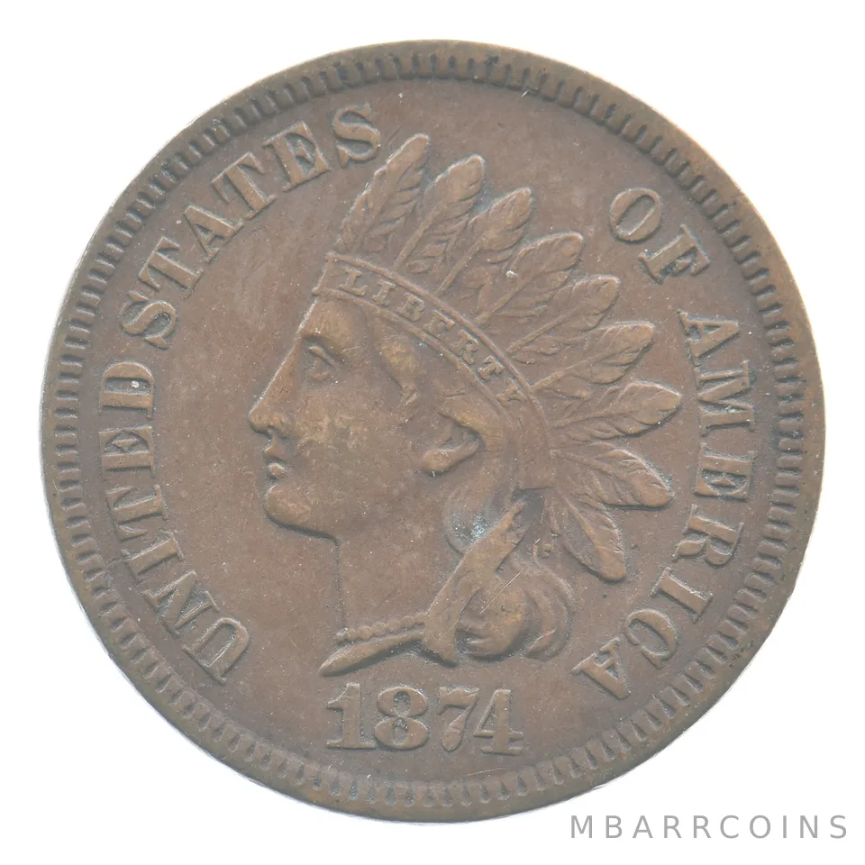 1874 Indian Head Cent *4487