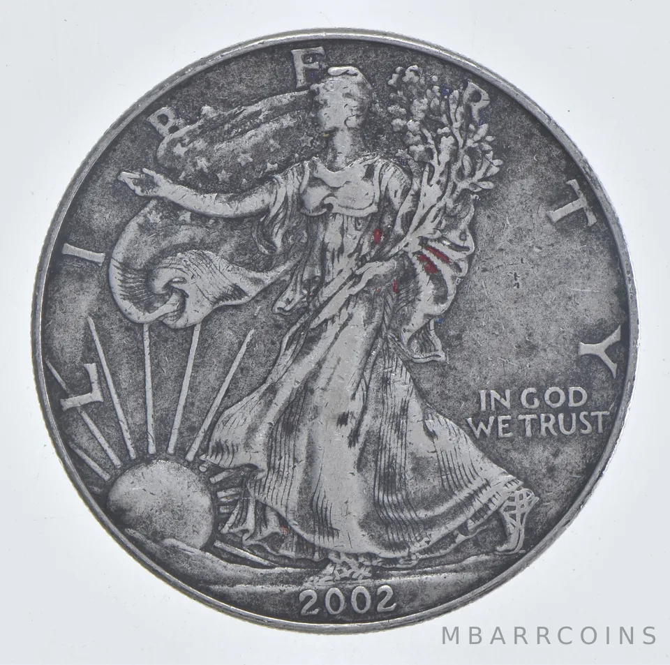 Better Date 2002 American Silver Eagle 1 Troy Oz .999 Fine Silver *575