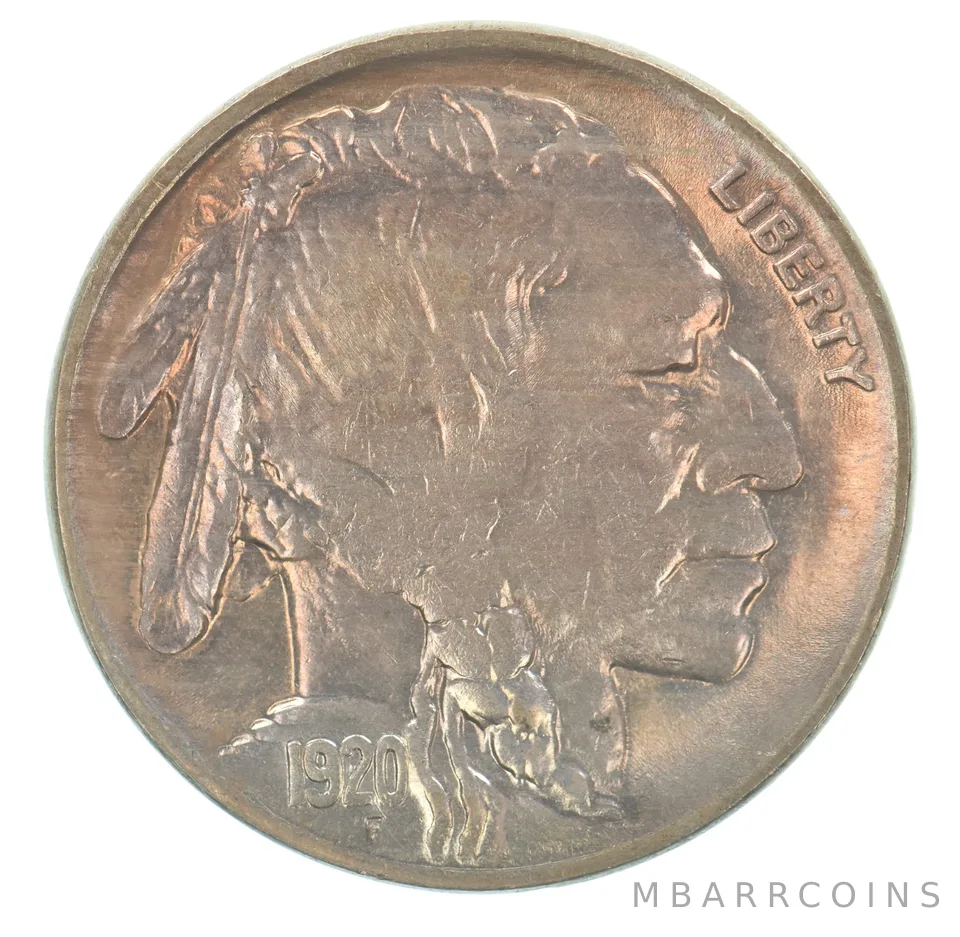 1920 Indian Head Buffalo Nickel Beautiful Tone *4154